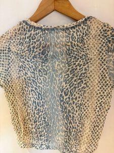 Leopard Print Beautiful Mesh Top