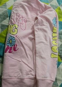 Light Pink Hoddie With Cap