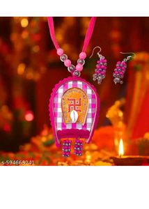 Ethnic Necklace and Earring Set