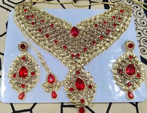 Golden Red Necklace Set