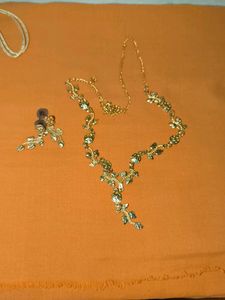 Floral Necklace and Earring Set