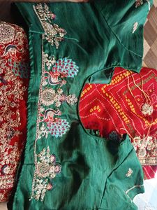 Bridal Saree  Blouse 44 Inch No coins❌ Fix Rate