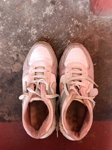 Pink &amp; White Sneakers