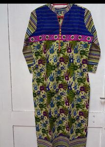 Rajasthani Pure Cotton Kurta With Embroidery