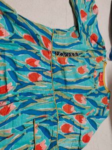 Floral Print Tunic Top