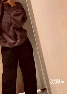 Brown Oversized Sweatshirt New Without Tag