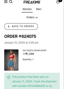 Freakins Denim Skorts