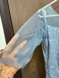 Silver Grey Ethanic Gown