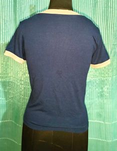 Navy Ringer Tee
