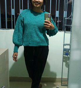 Teal Knit Sweater