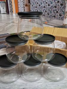 Set of 6 Storage Jars