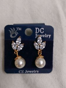 White Pearl Earrings