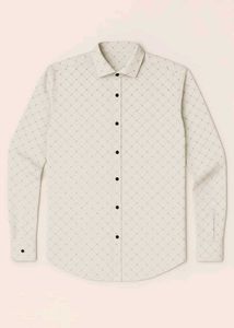 Patterned Button-Down Shirt