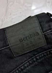Black/Charcoal Baggy Jeans | Bershka Orignal
