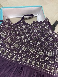 Elegant Purple Kurta Palazzo Set