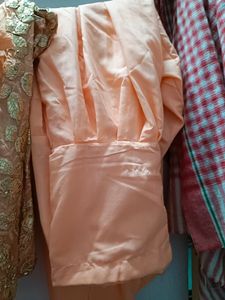 Peach Embroidered Salwar Suit