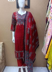 Suit Kurti Set With Pants &amp; Dupatta