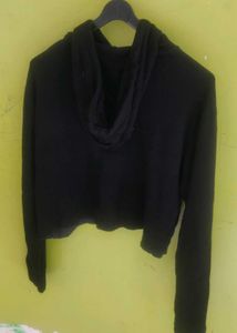 Bershka Black Merci Hoodie