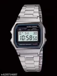 Silver Digital Watch