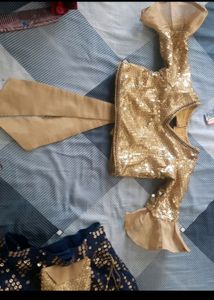 New designer lehngha crop top for little girl (only 2000rs for this beautiful lehngha And Crop Top)designer Wear For Kids