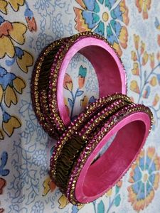 Colorful Beaded Bangle Set