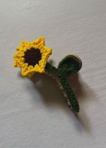 Sunflower Hair Claw Clip