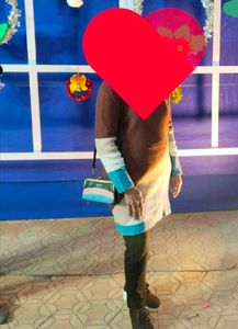 Color Block Sweater Dress imported quality.