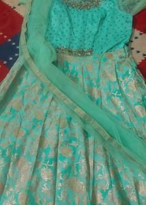 Elegant Embroidered Ethnic Gown