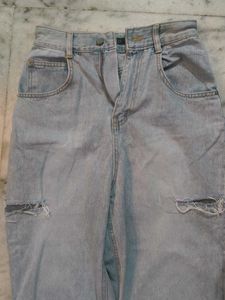 Washed Denim Jeans For Women
