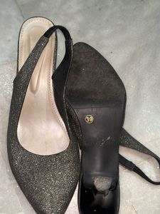 Sparkly Greyish Black Ballerinas