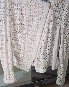 White Golden Zipper