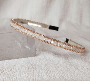 Crystal Hairbands With Golden Borders