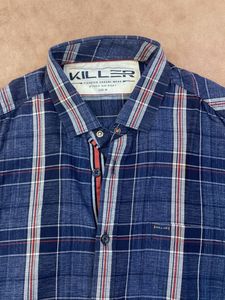 Killer Blue Checkered Shirt