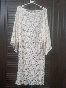 Net Shrug In White Colour
