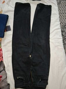 Black Straight Leg Jeans