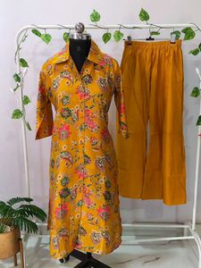 Brand New Mustard Floral Coord Set