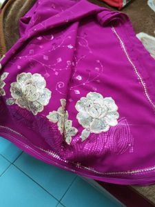 Elegant Purple Saree