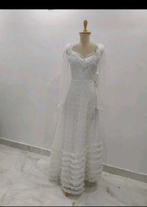 Elegant White Christmas/Wedding Gown