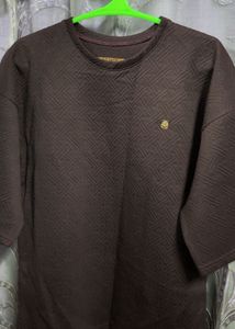 Brown Patterned T-Shirt