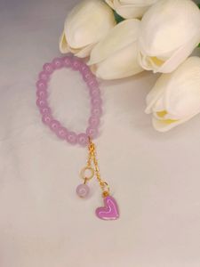 Purple And Lavender 🪻 Heart Bracelet