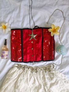 Sequin Corset belt