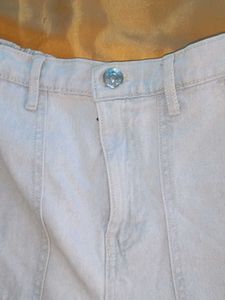 Light Wash Cargo Pants for women