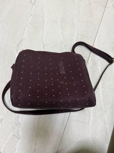 Maroon Crossbody Bag