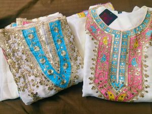 Elegant Embroidered Kurta Set new with tag