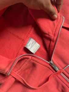 Nike Full Zip Hoodie - Coral