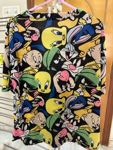 Cartoon Print Women's Top