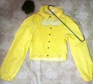 Yellow Crop Top