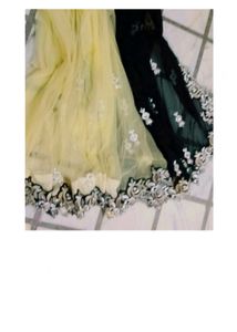 Elegant Black Embroidered saree