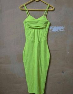 Neon Corset Bodycon Dress
