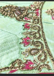 Girls&#39; Pink &amp; Green Lehenga Choli